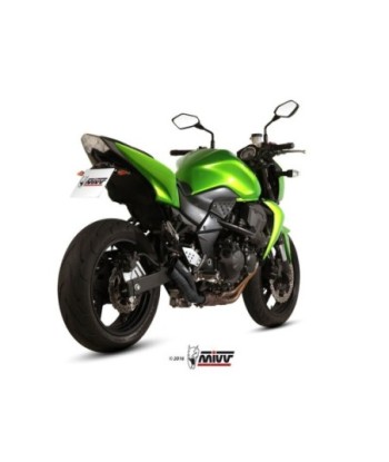 Mivv Slip-On Double Gun black Kawasaki Z750 2007-14