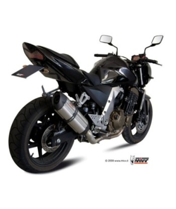 Mivv Slip-On Suono St. Steel con tapa carbono Kawasaki Z750 2004-06