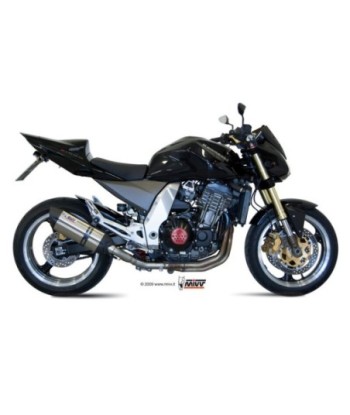Mivv 2 Slip-On Suono St. Steel con tapa carbono Kawasaki Z1000 2003-06
