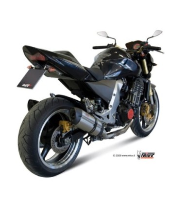 Mivv 2 Slip-On Suono St. Steel con tapa carbono Kawasaki Z1000 2003-06