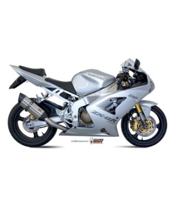 Mivv Slip-On Suono St. Steel con tapa carbono Kawasaki ZX-6 RR / ZX-6 R 636 2003-04