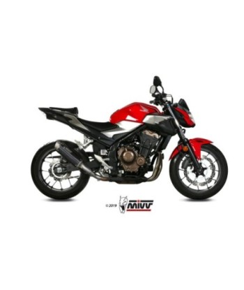 Mivv Slip-On GP Pro Black Honda CB 500 F 2019-25