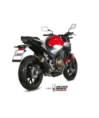 Mivv Slip-On GP Pro Black Honda CB 500 F 2019-25