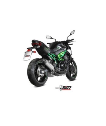 Mivv Slip-On AK-1 Titanio con Tapa de Carbono Kawasaki Z900 2025