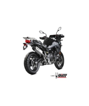 Mivv Slip-On Speed edge St. Steel con tapa carbono BMW F 800 GS 2024-26
