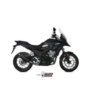 Mivv Slip-On Suono black con tapa carbono Honda CB 500 X 2017-20