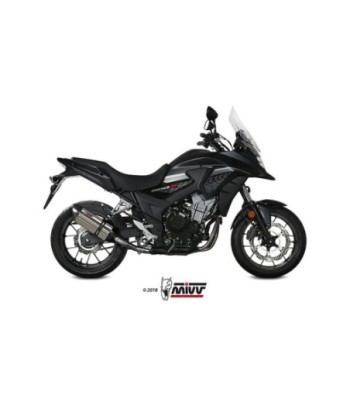 Mivv Slip-On Suono St. Steel con tapa carbono Honda CB 500 X 2017-22