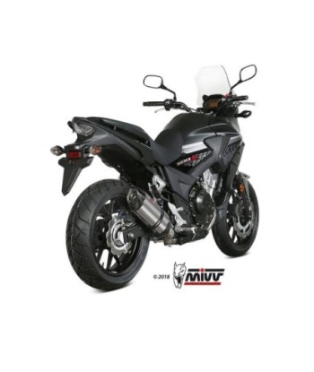 Mivv Slip-On Suono St. Steel con tapa carbono Honda CB 500 X 2017-22