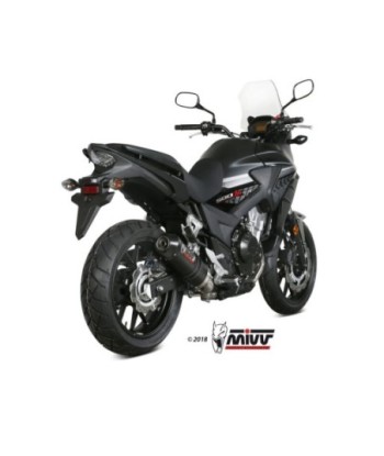 Mivv Slip-On Oval carbono con tapa carbono Honda CB 500 X 2017-20