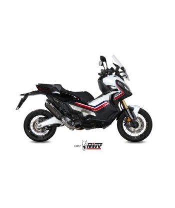 Mivv Slip-On Suono Black con tapa carbono Honda X-ADV 750 2017-26