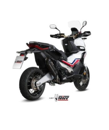Mivv Slip-On Suono Black con tapa carbono Honda X-ADV 750 2017-26