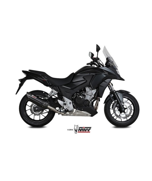 Mivv Slip-On Suono black con tapa carbono Honda CB 500 X 2016