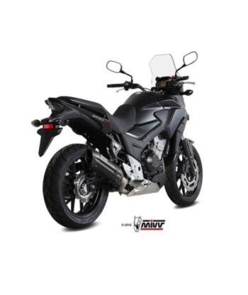 Mivv Slip-On Suono black con tapa carbono Honda CB 500 X 2016