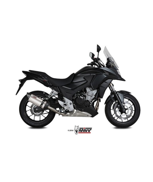 Mivv Slip-On Suono St. Steel con tapa carbono Honda CB 500 X 2016