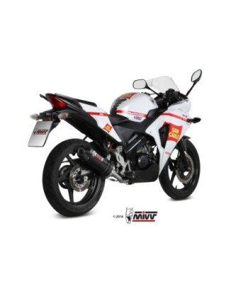 Mivv Full system 1x1 Oval carbono con tapa carbono Honda CBR 125 R 2011-16