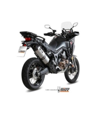 Mivv Slip-On Speed edge St. Steel con tapa carbono Honda CRF 1000 L Africa Twin 2016-19