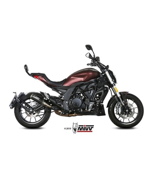 Mivv Slip-On Mk3 carbono Benelli 502C 2019-24