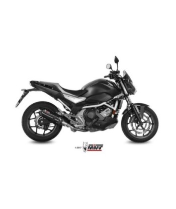 Mivv Slip-On Suono black con tapa carbono Honda Integra 750 2016-20 / NC 750 S / X 2016-22