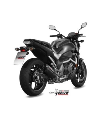 Mivv Slip-On Suono black con tapa carbono Honda Integra 750 2016-20 / NC 750 S / X 2016-22