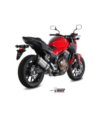 Mivv Slip-On Suono St. Steel con tapa carbono Honda CB 500 F 2016-18