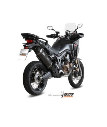 Mivv Slip-On Speed edge black Honda CRF 1000 L Africa Twin 2016-19