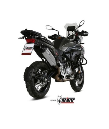 Mivv Slip-On Speed edge St. Steel con tapa carbono Benelli TRK 502 X 2018-25