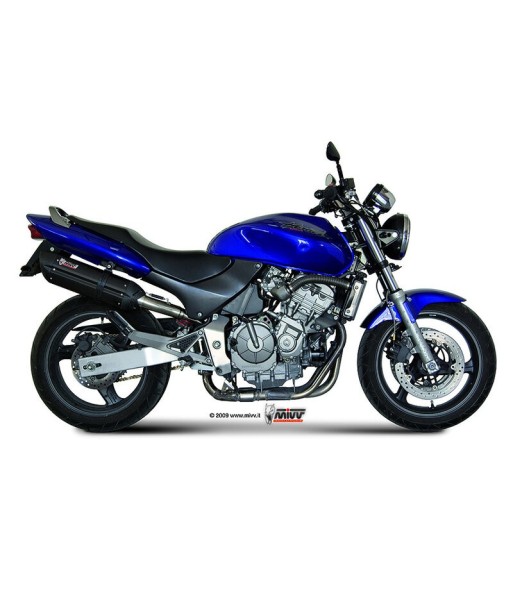 Mivv Slip-On Suono black con tapa carbono Honda Hornet 600 1998-02