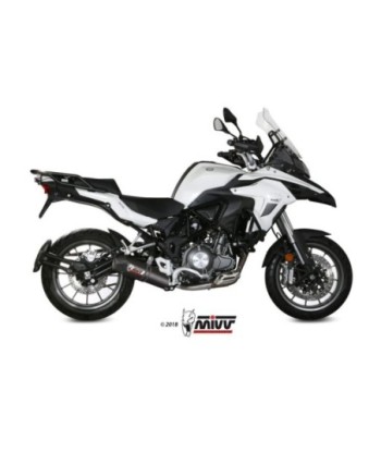 Mivv Slip-On Oval carbono con tapa carbono Benelli TRK 502 2017-25