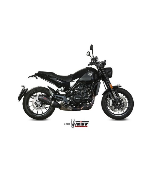 Mivv Slip-On Oval carbono con tapa carbono Benelli Leoncino 2019-25