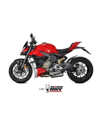 Mivv 2 Slip-On X-M1 titan Ducati Streetfighter V4 2020-22