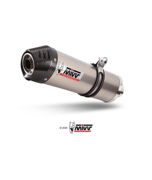 Mivv Slip-On Oval titan con tapa carbono Honda CBR 600 FS 2001-03