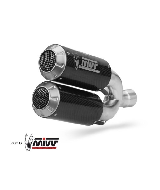 Mivv 2 Slip-On Mk3 carbono Ducati Monster 1200 / S 2014-16