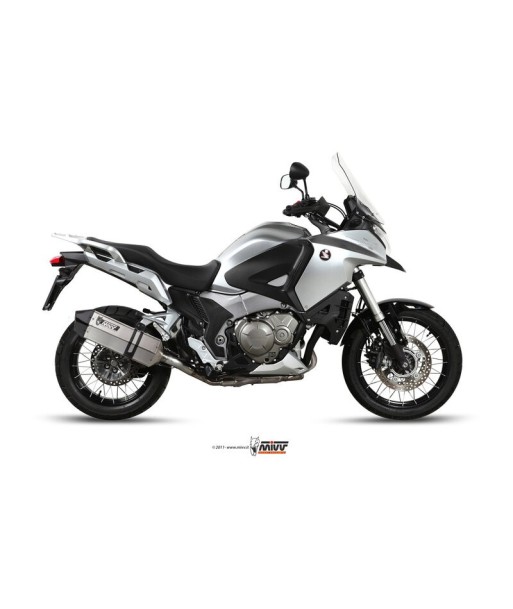 Mivv Slip-On Speed edge St. Steel con tapa carbono Honda CrossTourer 2012-20