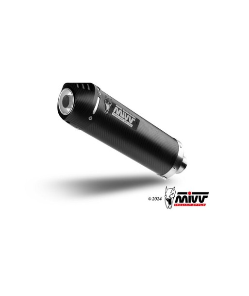 Mivv Slip-On Oval carbono con tapa carbono Honda XL 125 Varadero 2007-11