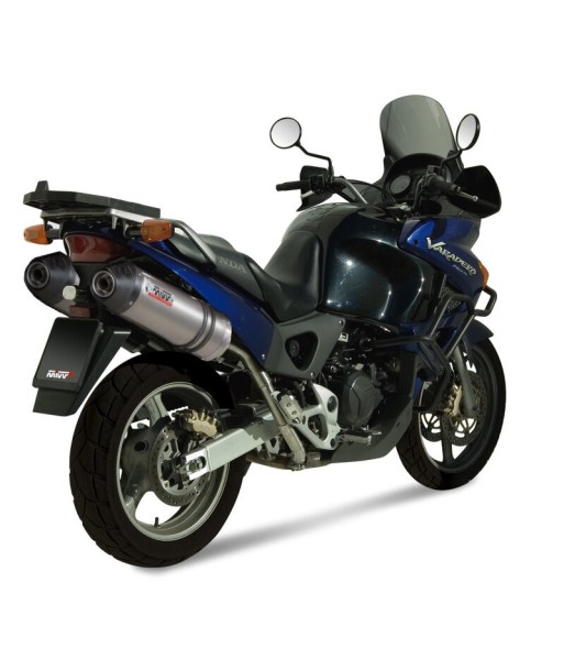 Mivv 2 Slip-On Oval titan con tapa carbono Honda XL 1000 Varadero 2003-11