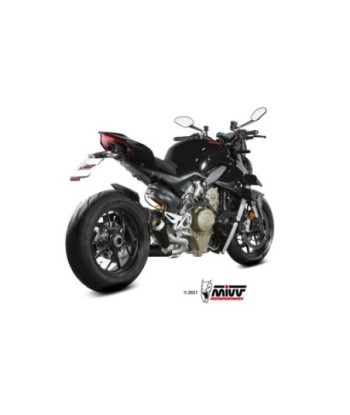 Mivv 2 Slip-On X-M1 black Ducati Streetfighter V4 2020-22