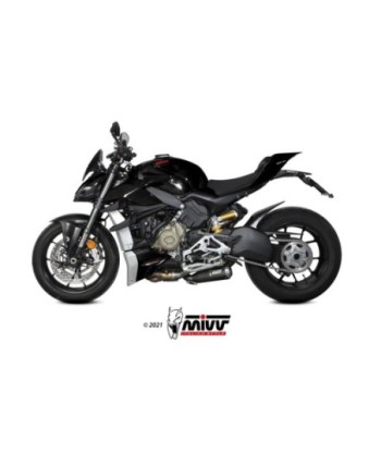 Mivv 2 Slip-On X-M1 black Ducati Streetfighter V4 2020-22