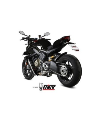 Mivv 2 Slip-On X-M1 black Ducati Streetfighter V4 2020-22