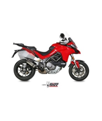 Mivv Slip-On Suono St. Steel con tapa carbono Ducati Multistrada 1200 2015-17 / 1260 2018-20