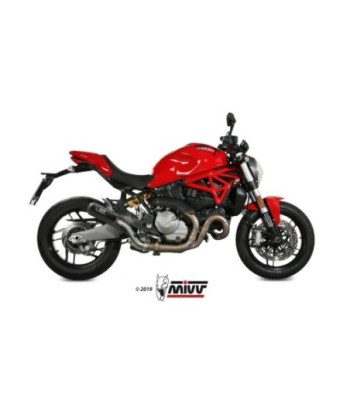 Mivv Slip-On Mk3 carbono Ducati Monster 821 2018-20 / Monster 1200 2017-21