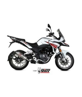 Mivv Slip-On Oval St. Steel Benelli TRK 251 2019-25