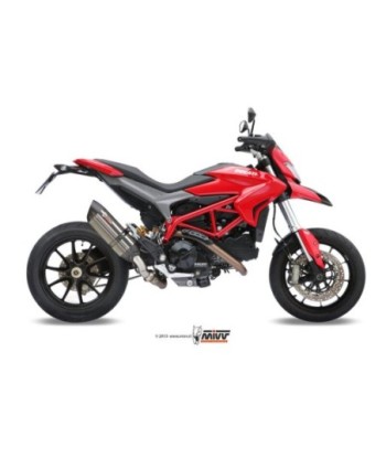 Mivv Slip-On Suono St. Steel con tapa carbono Ducati Hypermotard 821 / Hyperstrada 821 2013-15