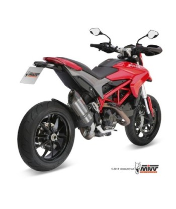 Mivv Slip-On Suono St. Steel con tapa carbono Ducati Hypermotard 821 / Hyperstrada 821 2013-15
