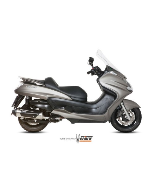 Mivv Full system 1x1 Urban St. Steel Yamaha Majesty 400 2007-14