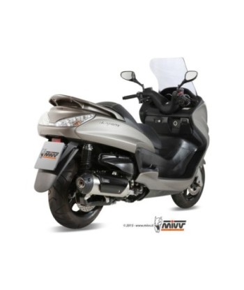 Mivv Full system 1x1 Urban St. Steel Yamaha Majesty 400 2007-14