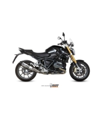 Mivv Slip-On Speed edge St. Steel con tapa carbono BMW R 1200 R / RS 2015-18