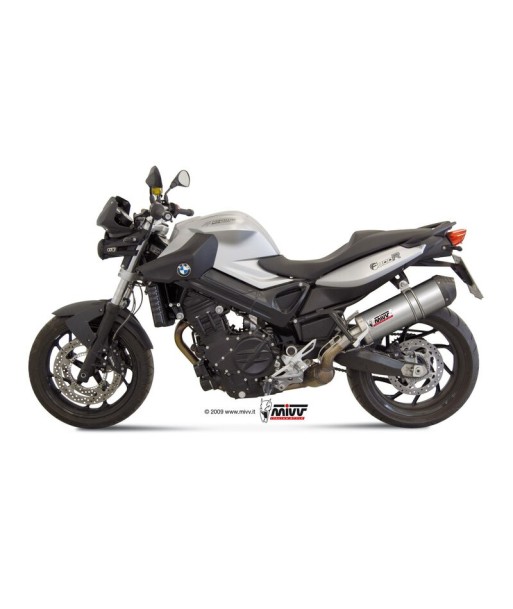 Mivv Slip-On Oval titan con tapa carbono BMW F 800 R / GT 2009-20