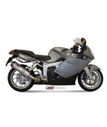 Mivv Slip-On Oval titan con tapa carbono BMW K 1200 R / S / GT 2005-08