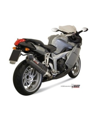 Mivv Slip-On Oval carbono con tapa carbono BMW K 1200 R / S / GT 2005-08