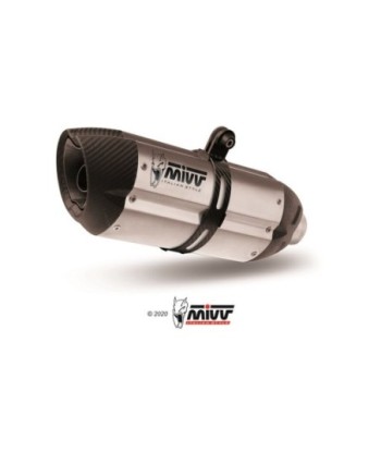 Mivv Slip-On Suono St. Steel con tapa carbono BMW K 1200 R / S / GT 2005-08